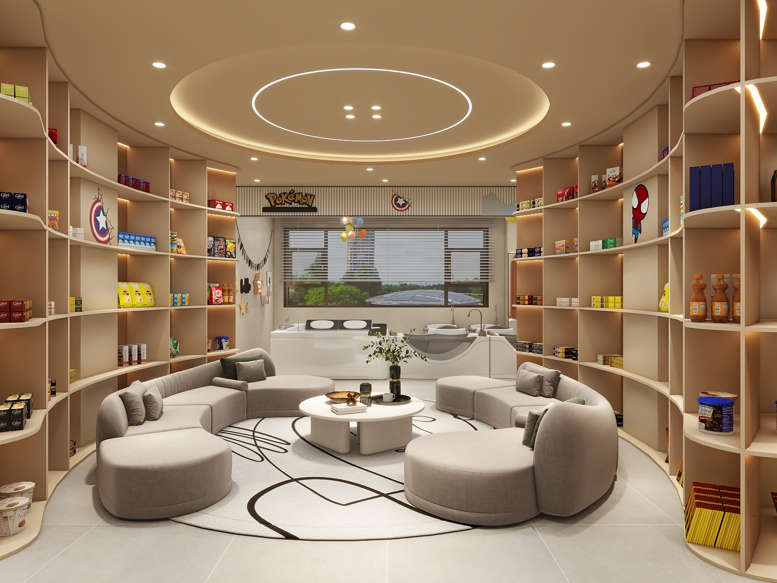 湛智华-工装母婴店280平装修效果图