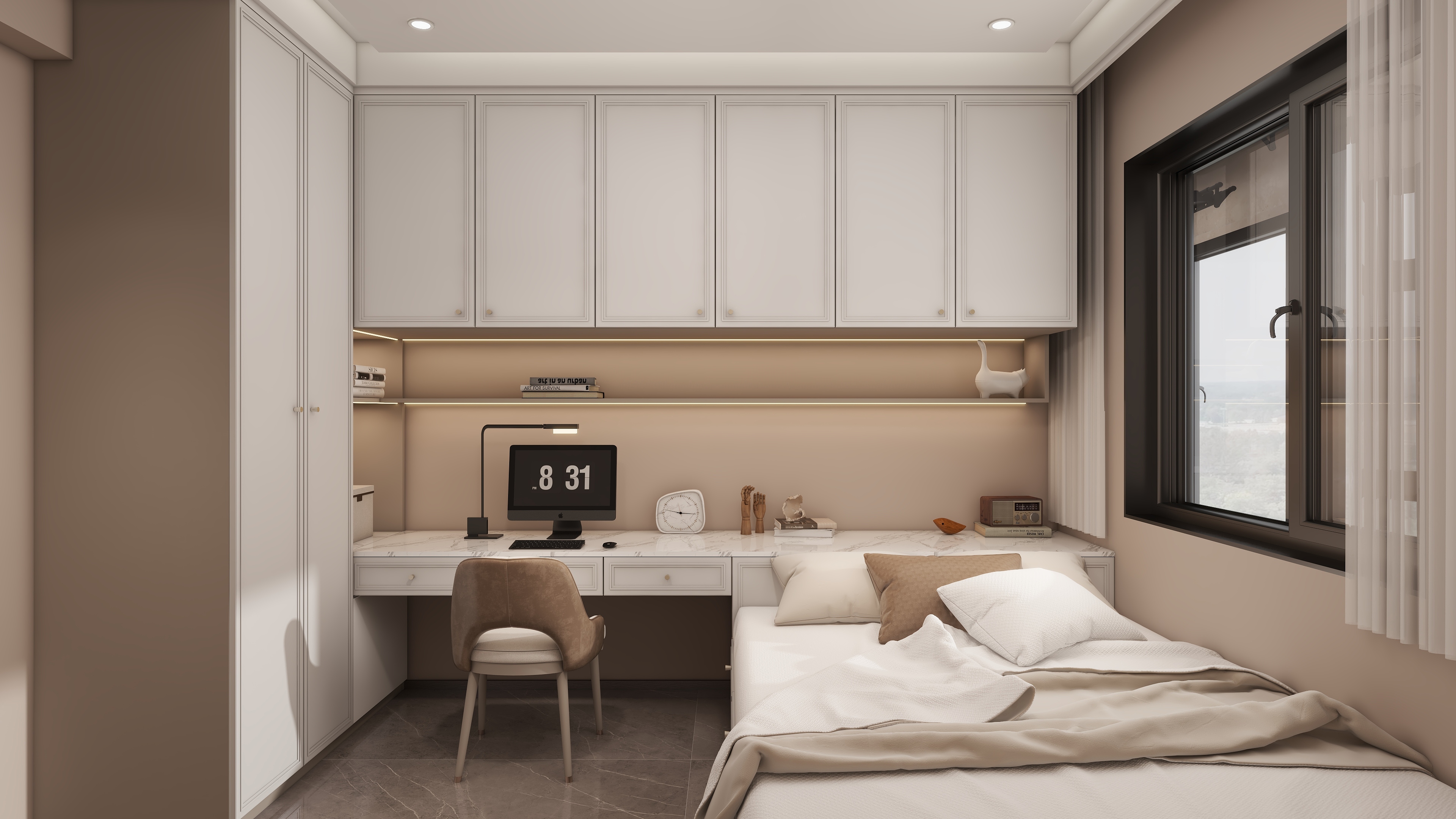 庄育霖-和昌澜景131平轻奢4室装修效果图