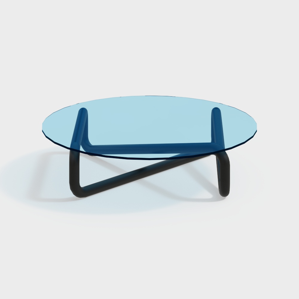 Modern blue coffee table3D模型