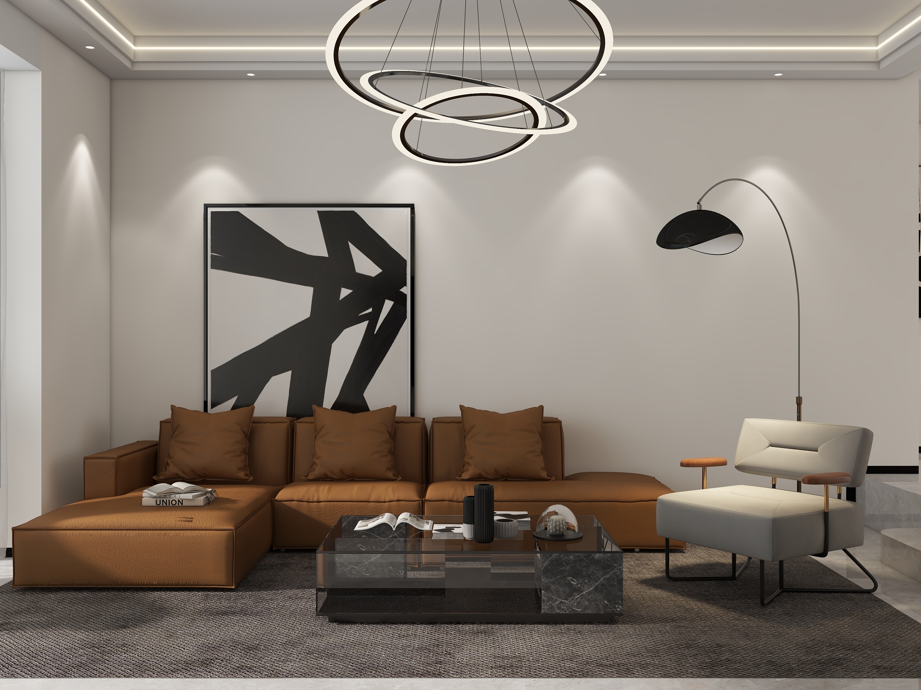 玟佰-现代意式-144㎡3室-装修设计方案