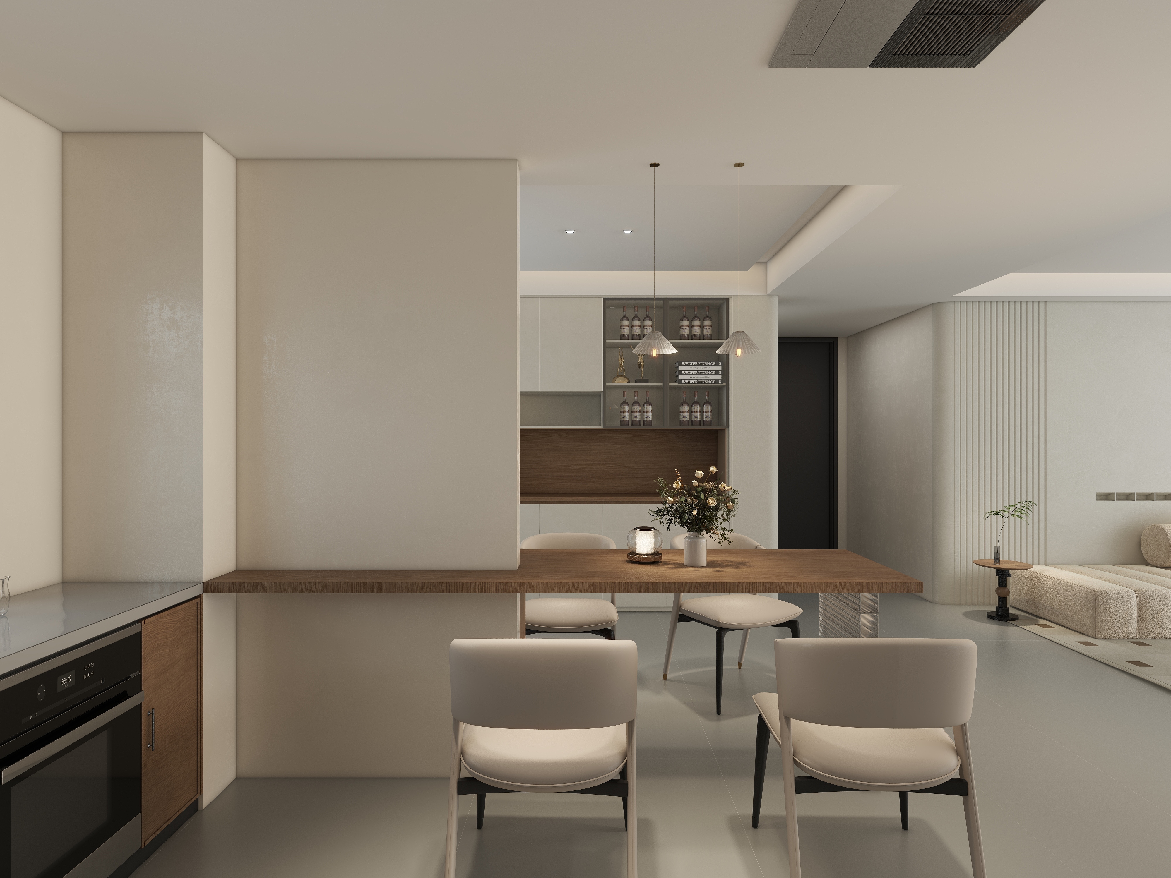 大金空调官方-150㎡奶油原木，细绘一曲居家温暖叙事诗！装修效果图