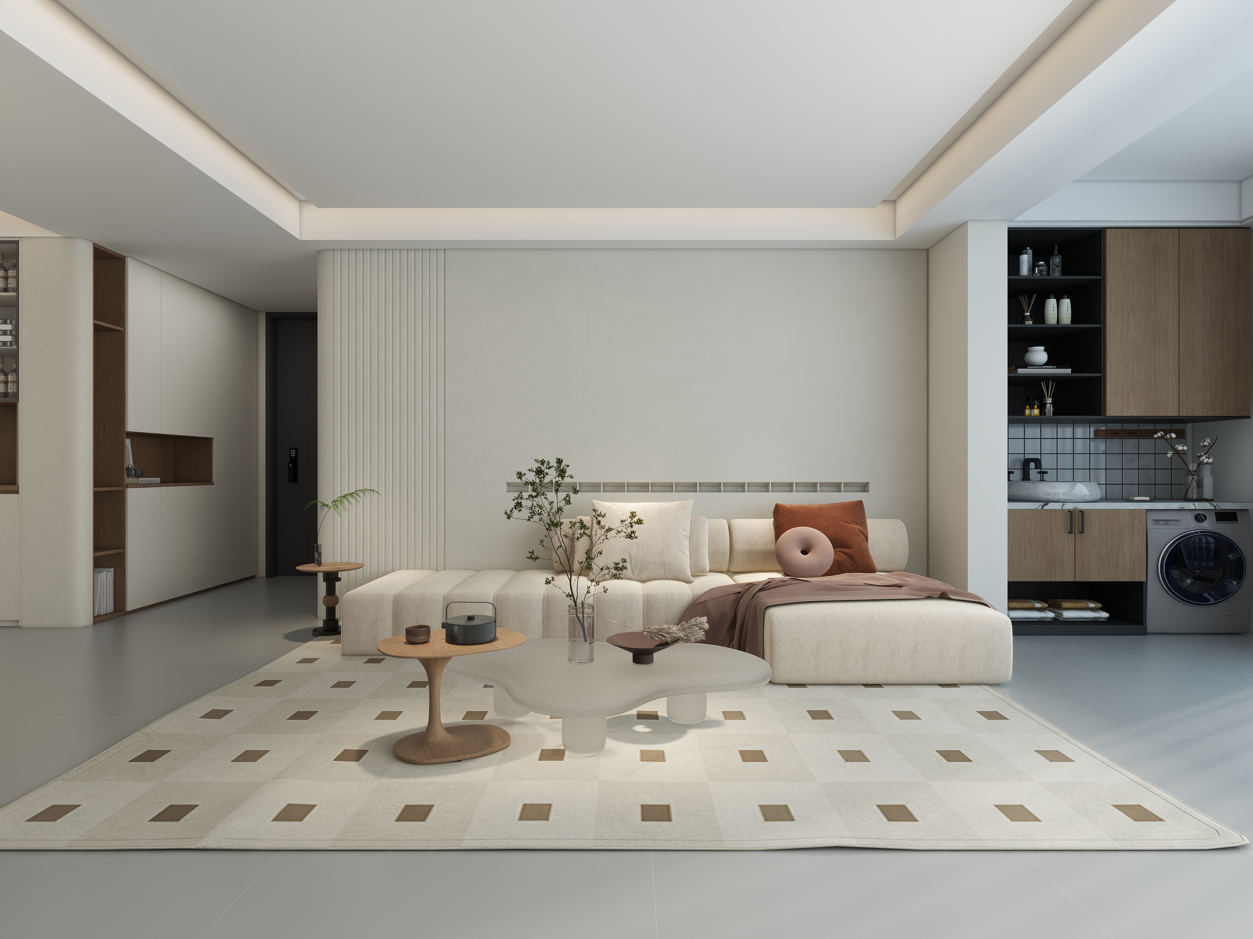 大金空调官方-150㎡奶油原木，细绘一曲居家温暖叙事诗！装修效果图