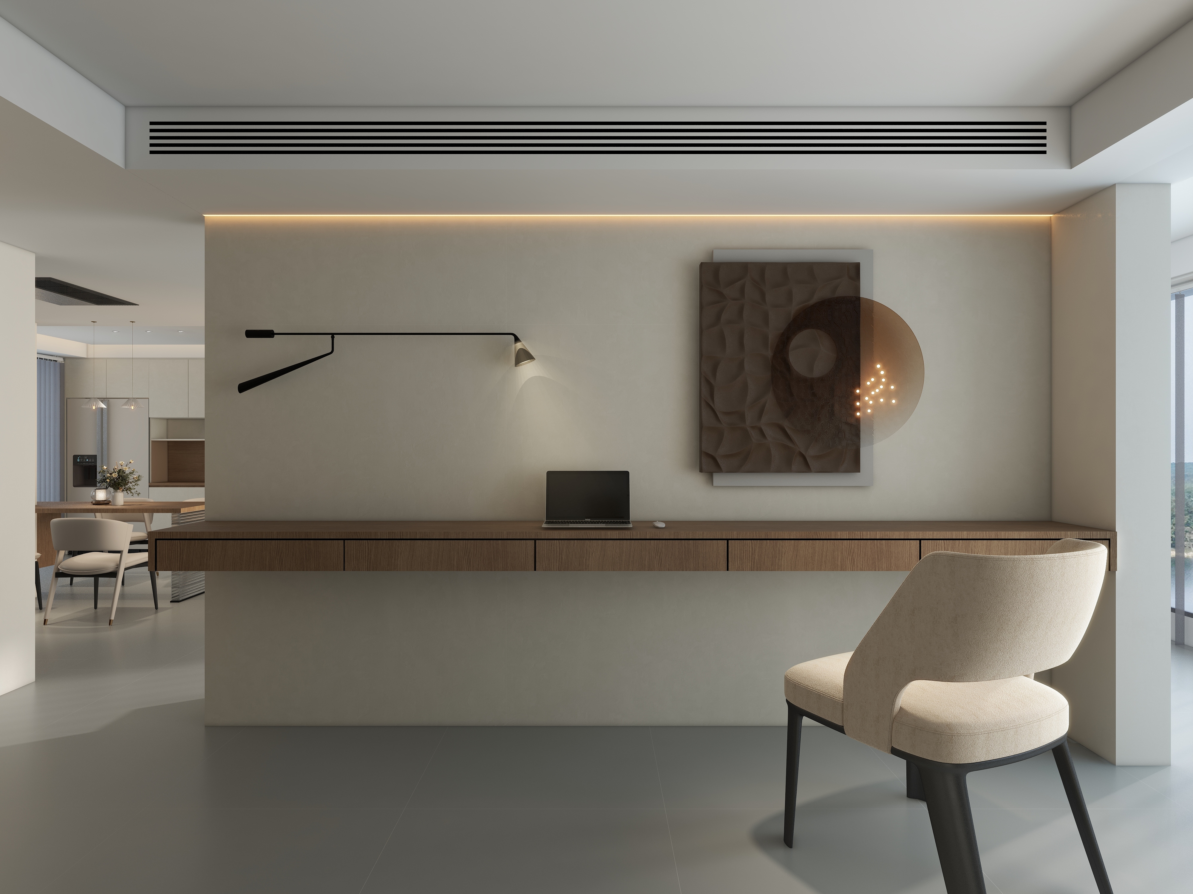 大金空调官方-150㎡奶油原木，细绘一曲居家温暖叙事诗！装修效果图