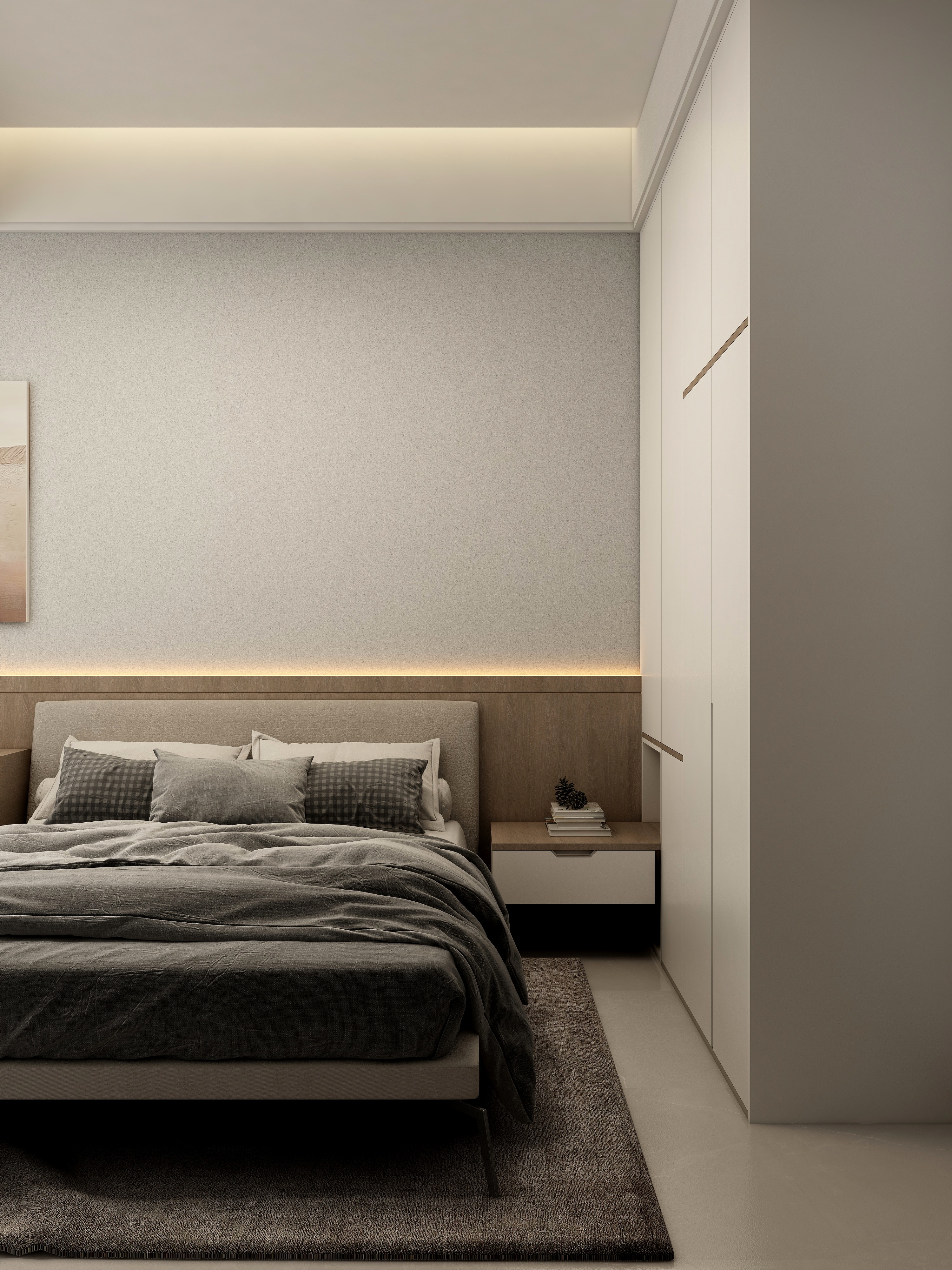 张煜强煜境设计-287平米意式轻奢别墅装修效果图