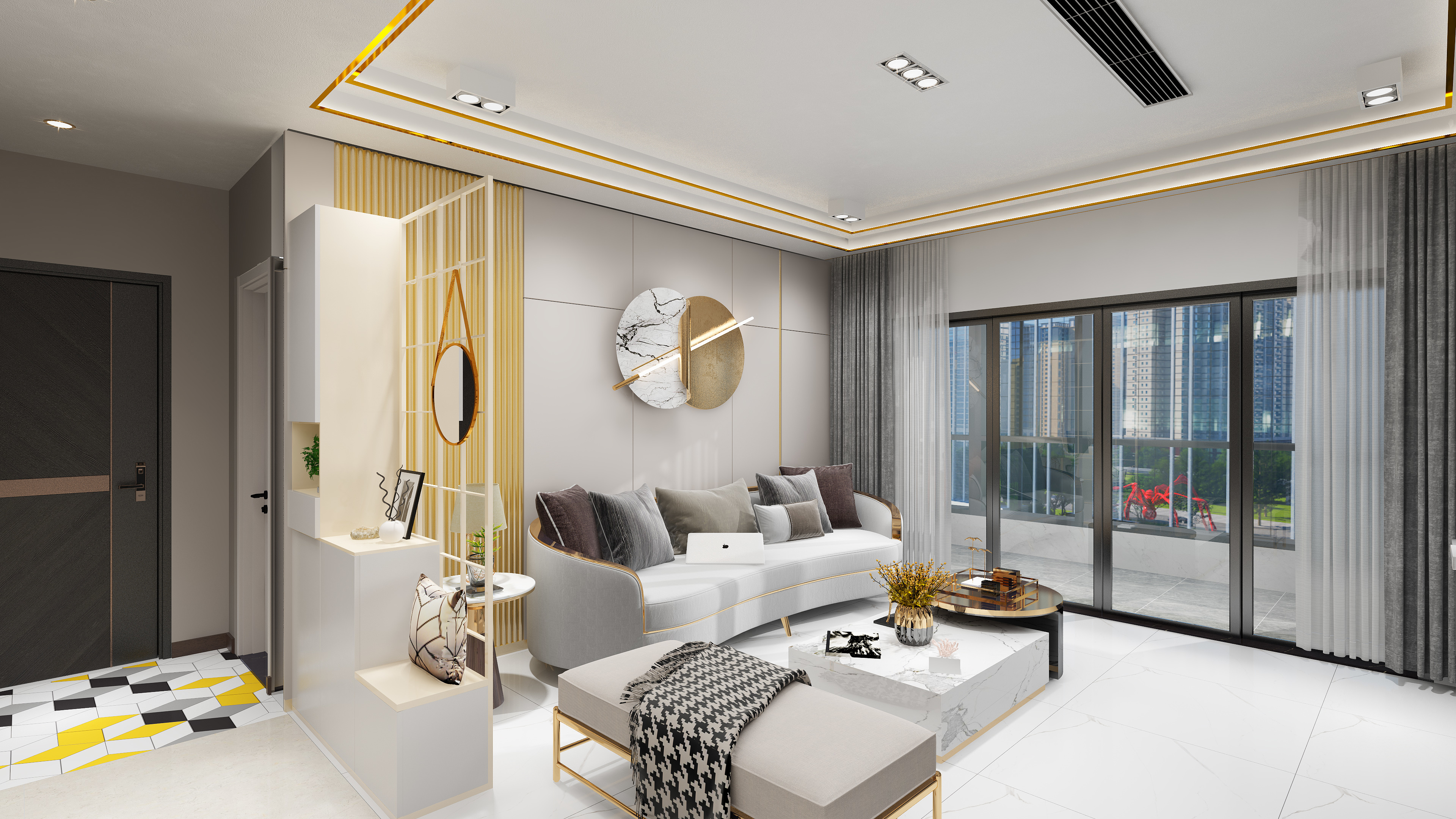 文森Vincent-美的·樾山府轻奢121㎡4室-装修设计方案