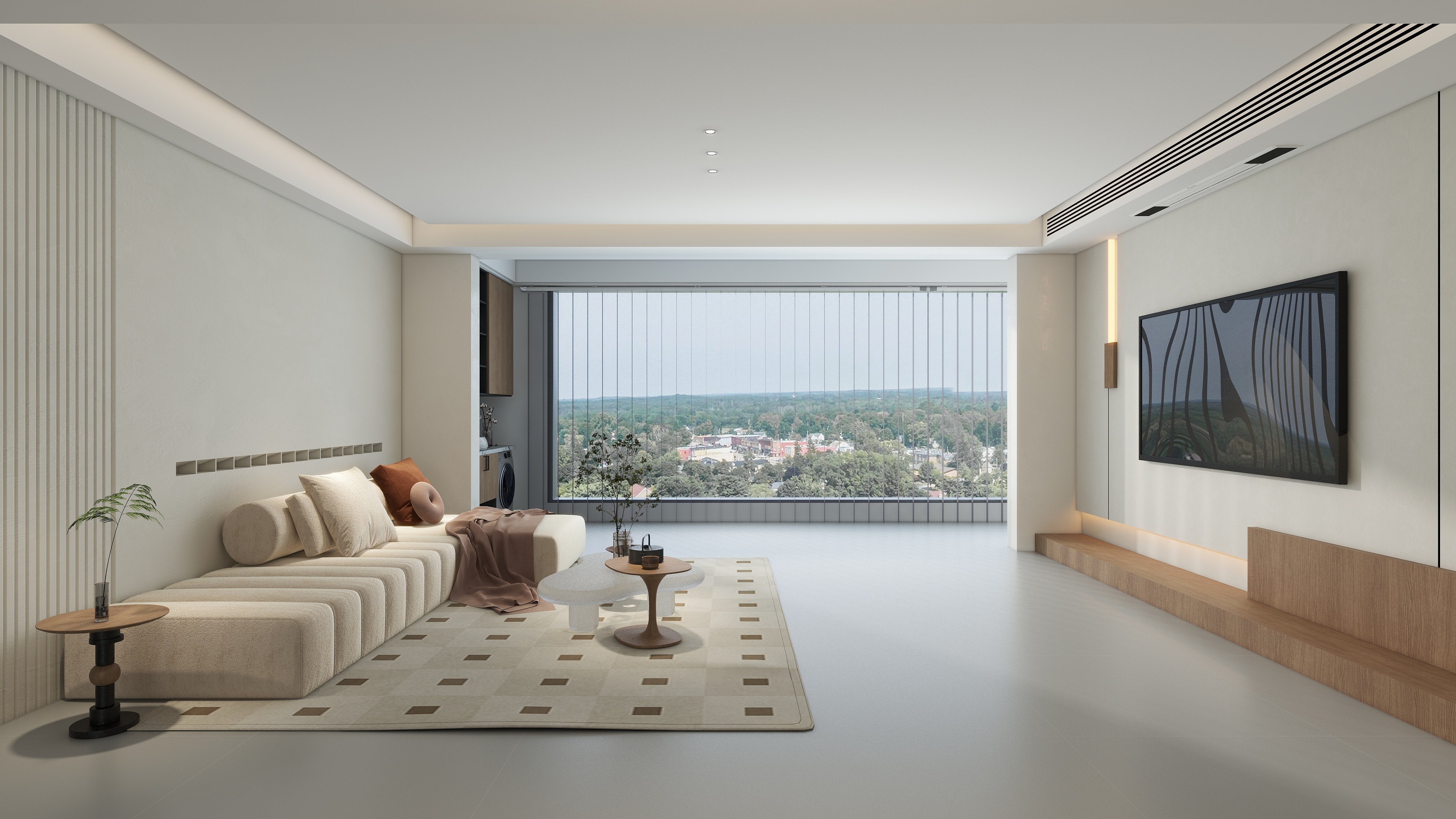 大金空调官方-150㎡奶油原木，细绘一曲居家温暖叙事诗！装修效果图