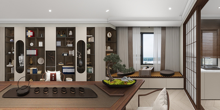 WW呀-宜和园复式楼-法式-宋-装修设计方案