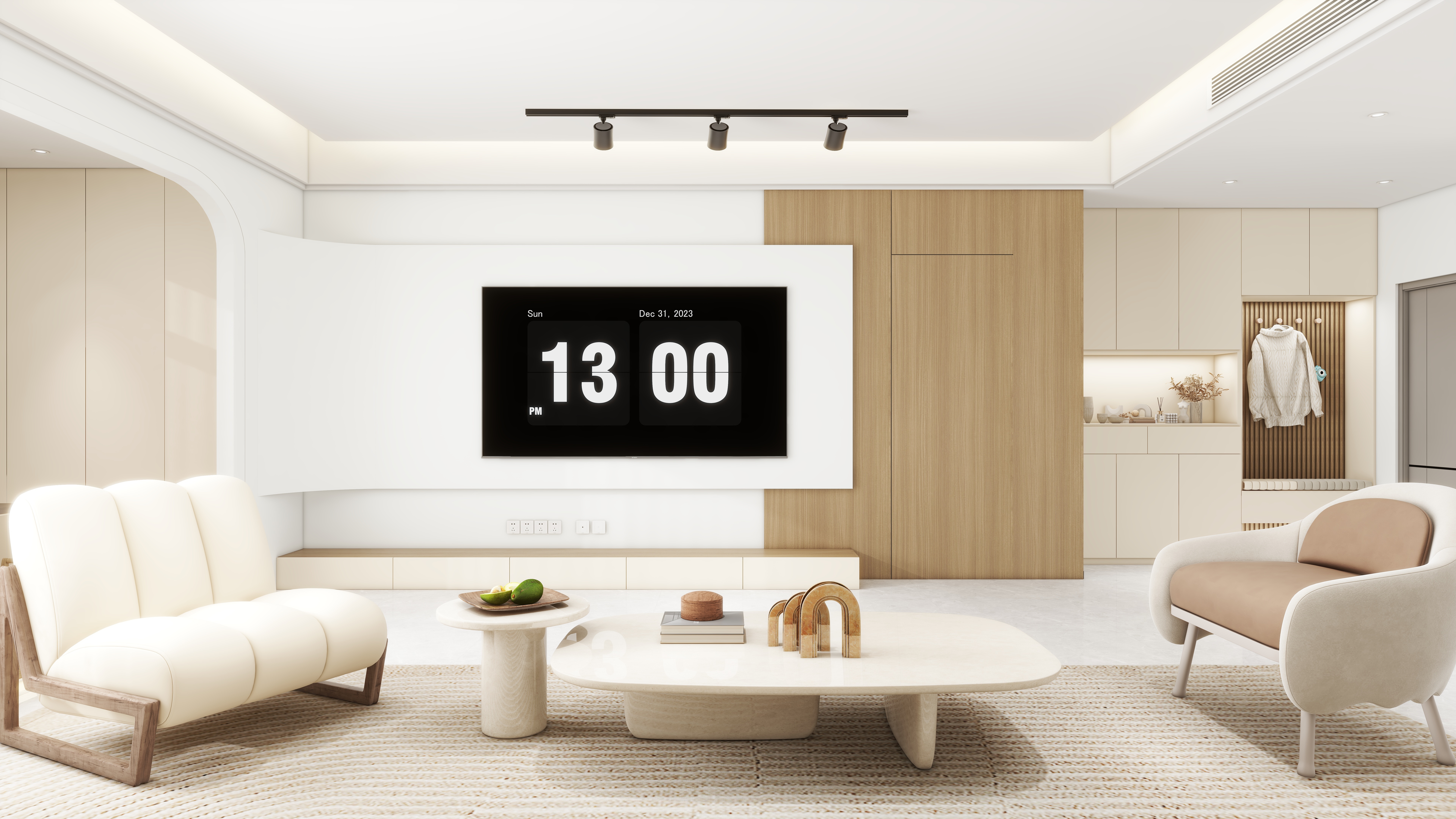 设计师I曹康延-163.m²现代奶油风-装修设计方案