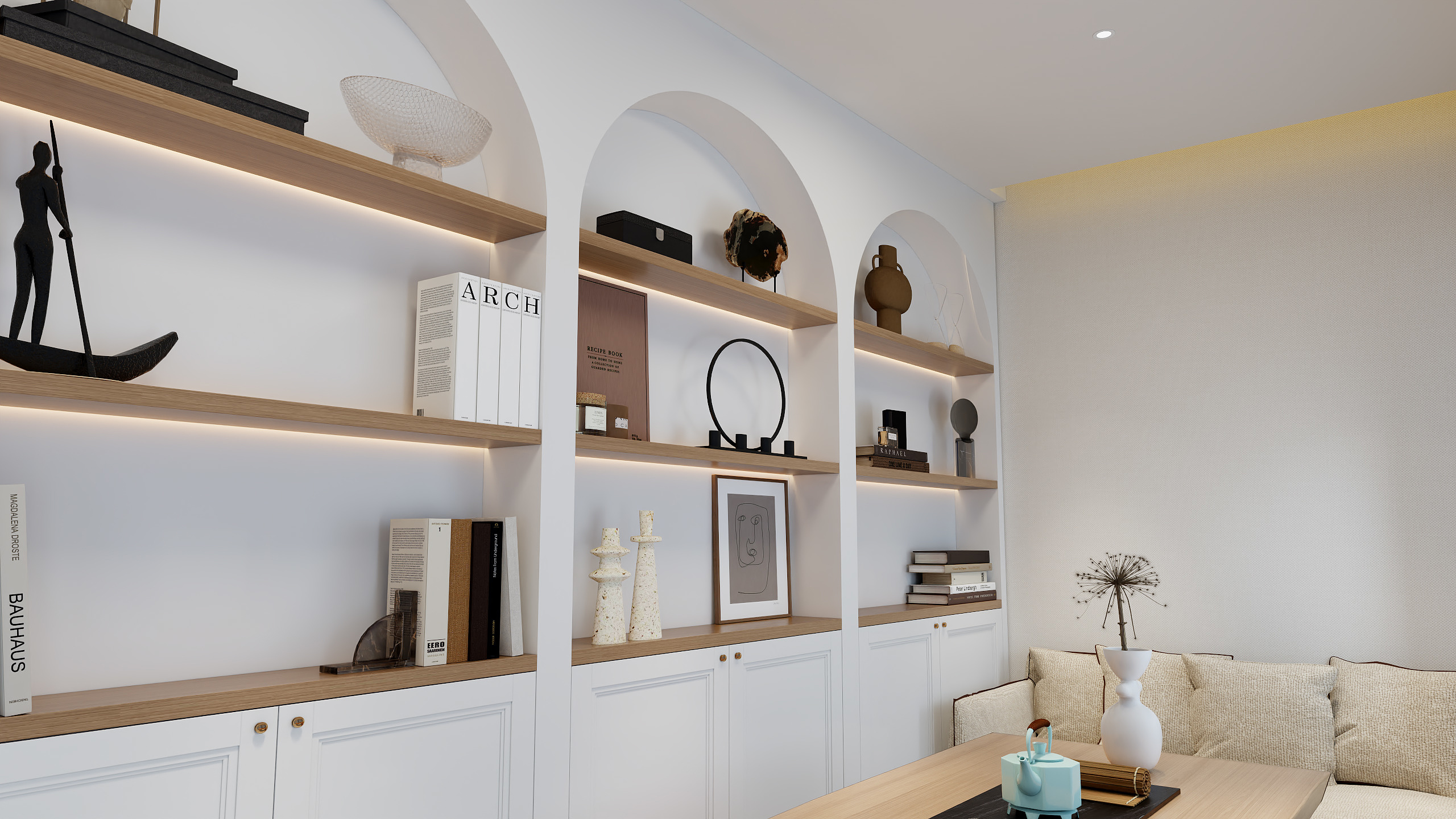 一叶叶子-美容店装修效果图