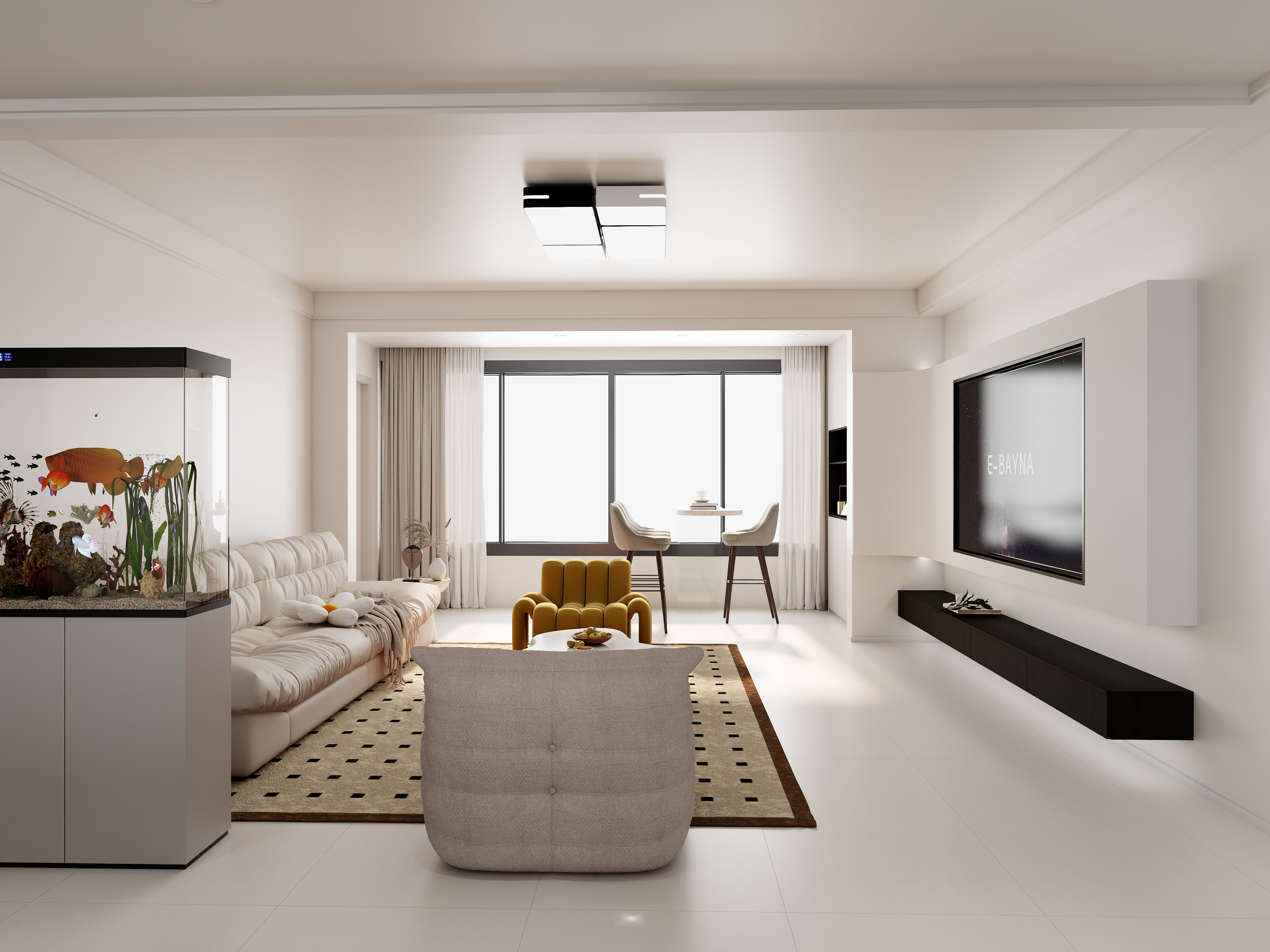 一栗设计工作室-124 平米的家，现代风格的完美呈现-装修设计方案