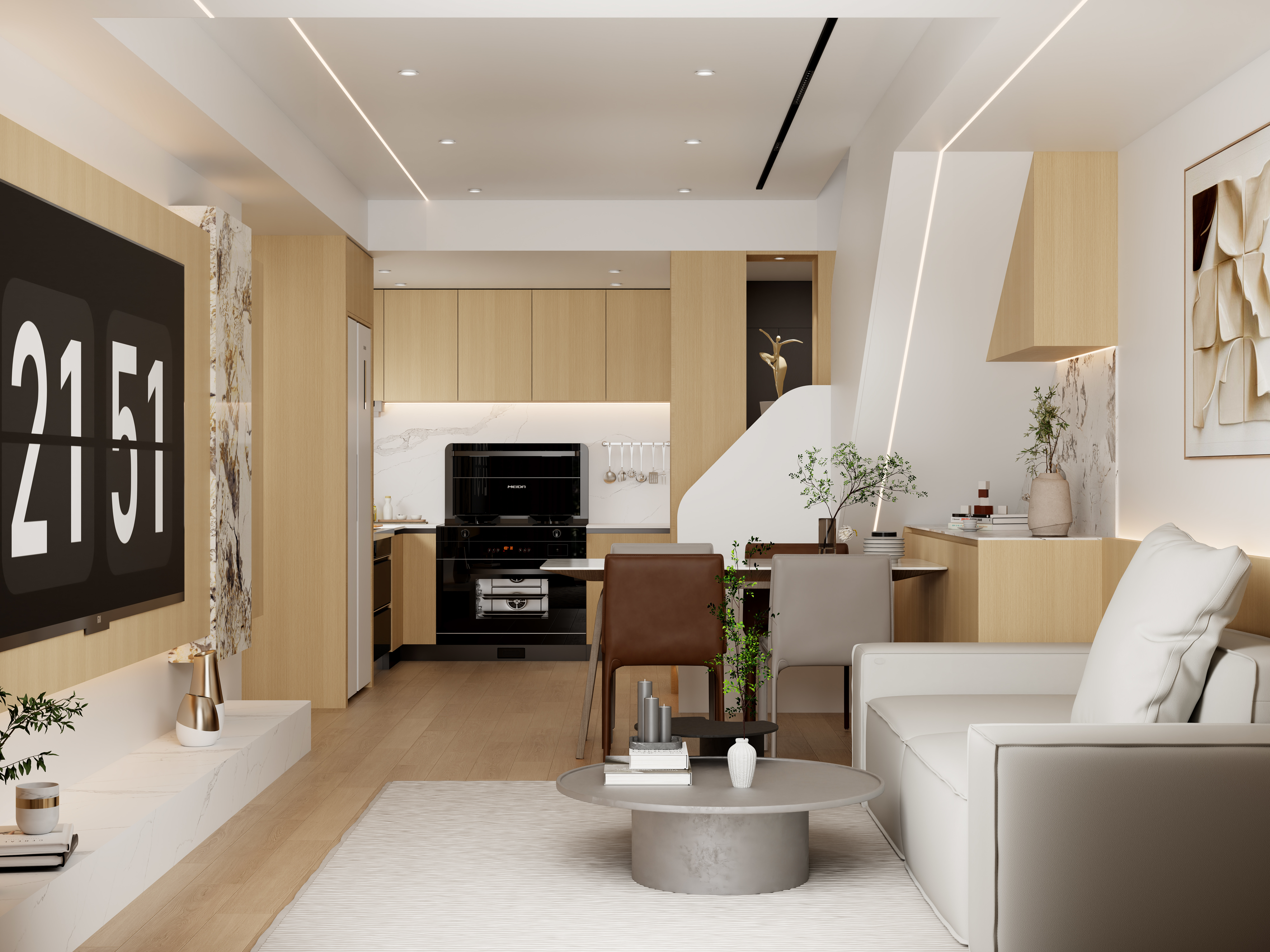 无道哥哥-57㎡1室装修效果图