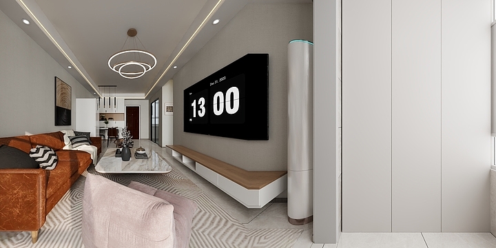 室内设计师陈源-东场村85平方-装修设计方案