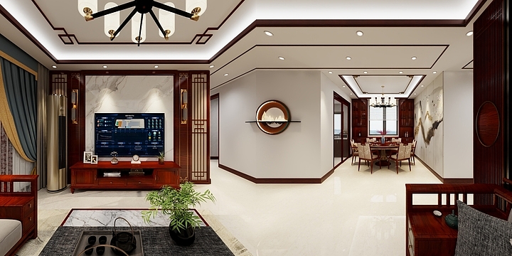 茶色添香Billzhang-阳光里-装修设计方案