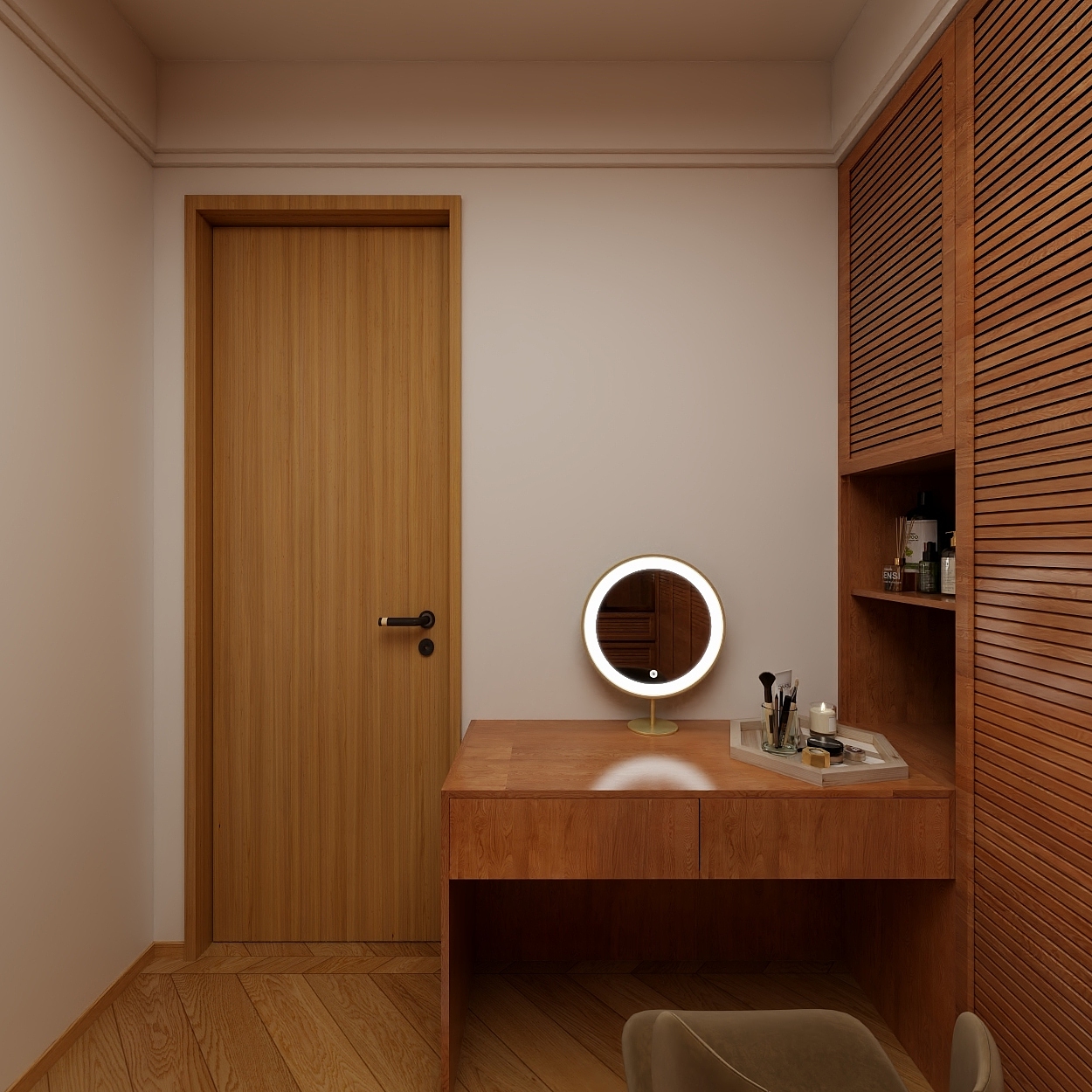 星空设计500-复古混搭102㎡3室一层书房装修效果图第4张