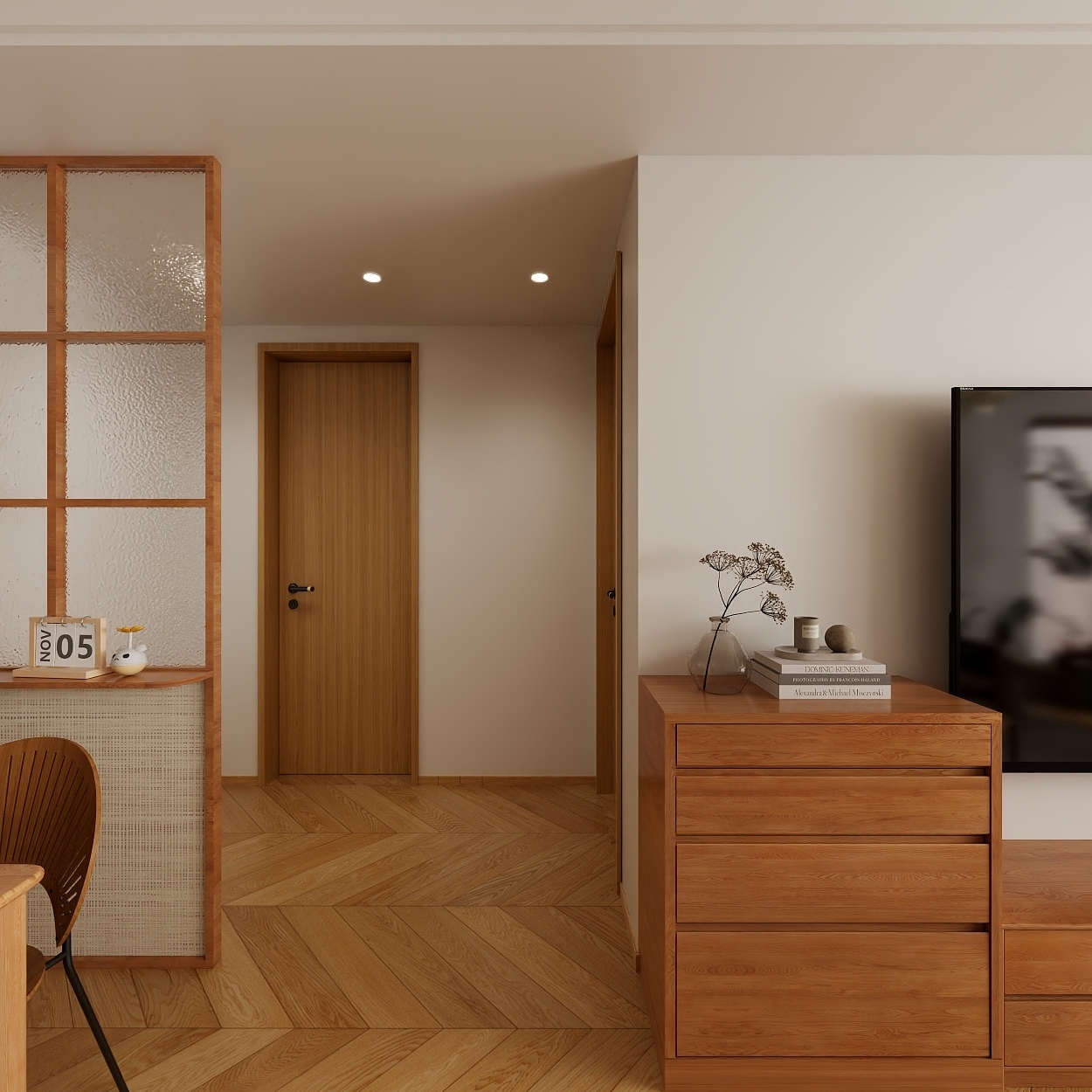 星空设计500-复古混搭102㎡3室一层客餐厅装修效果图第4张