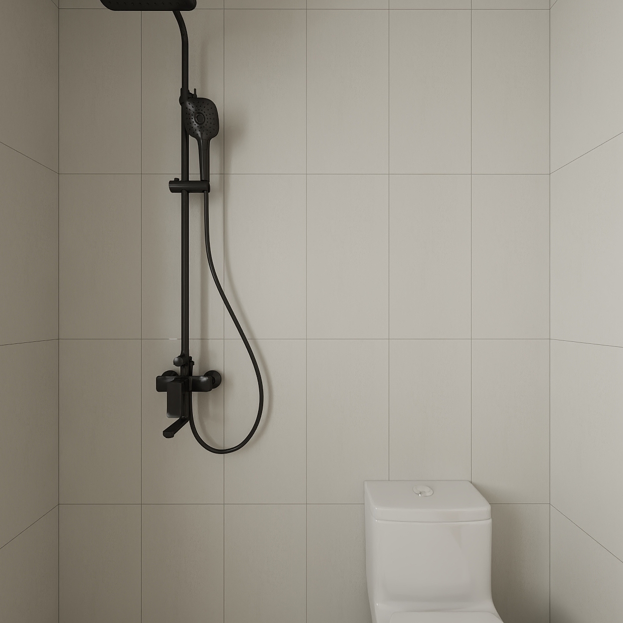 星空设计500-复古混搭102㎡3室一层卫生间装修效果图第3张