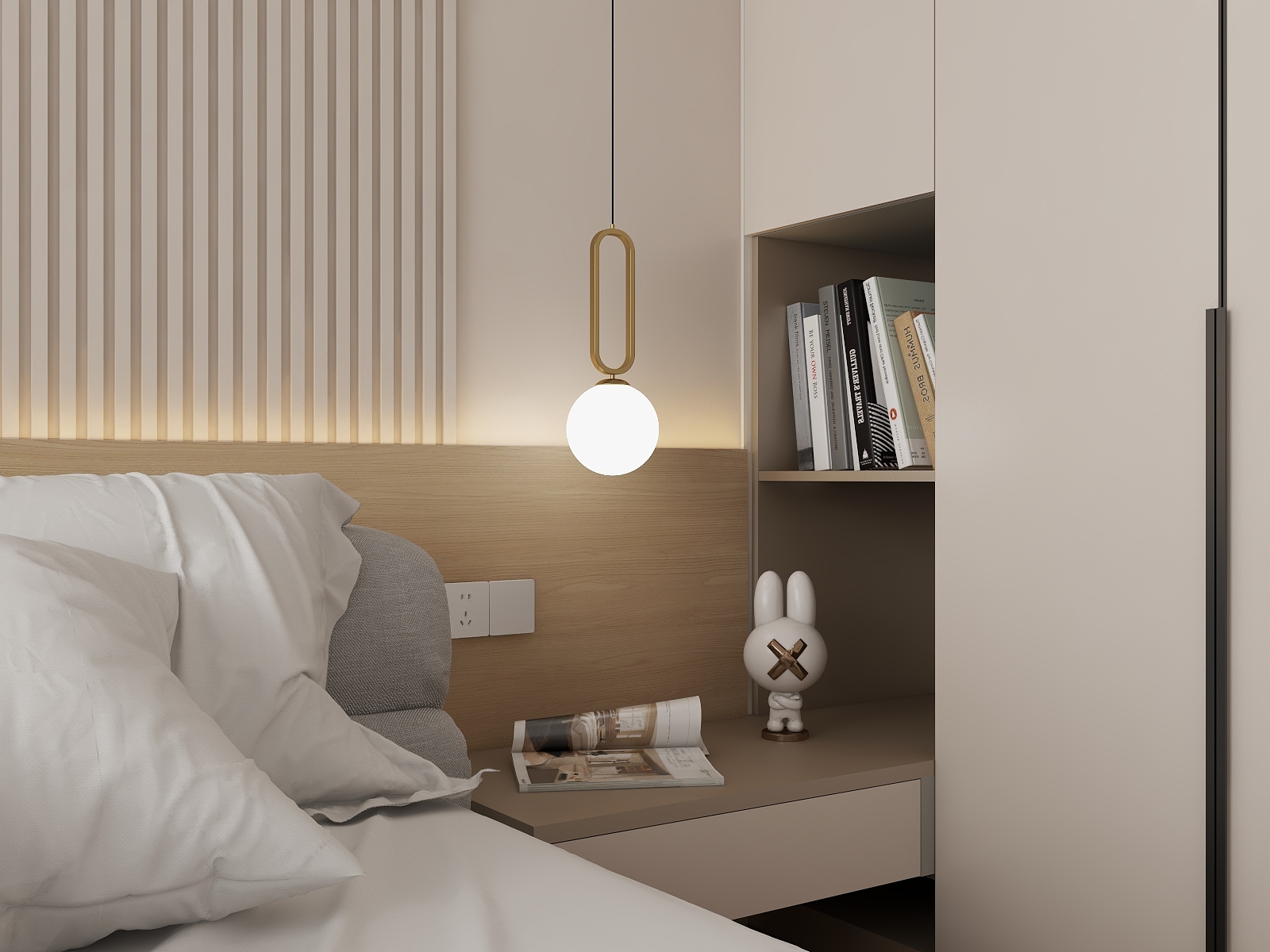 鹰-设计-奶油风-装修设计方案