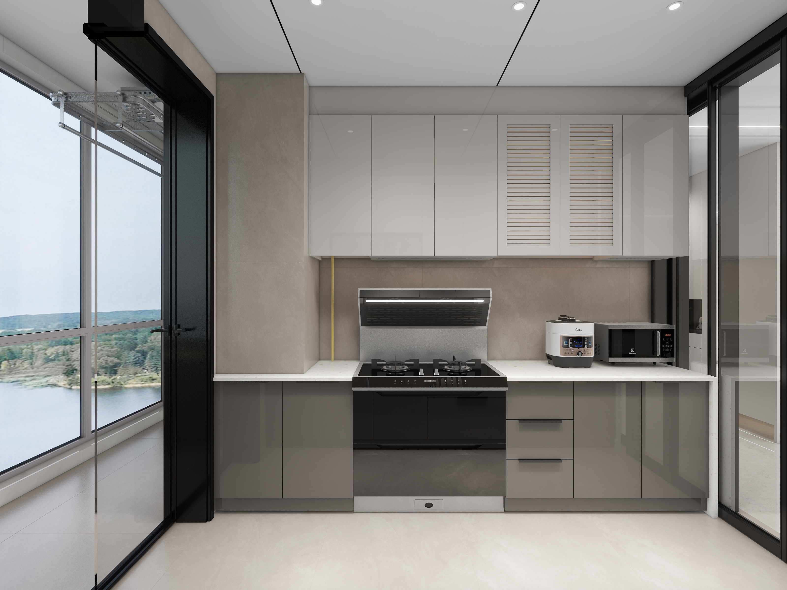 王伊曼-140平四室横厅装修效果图