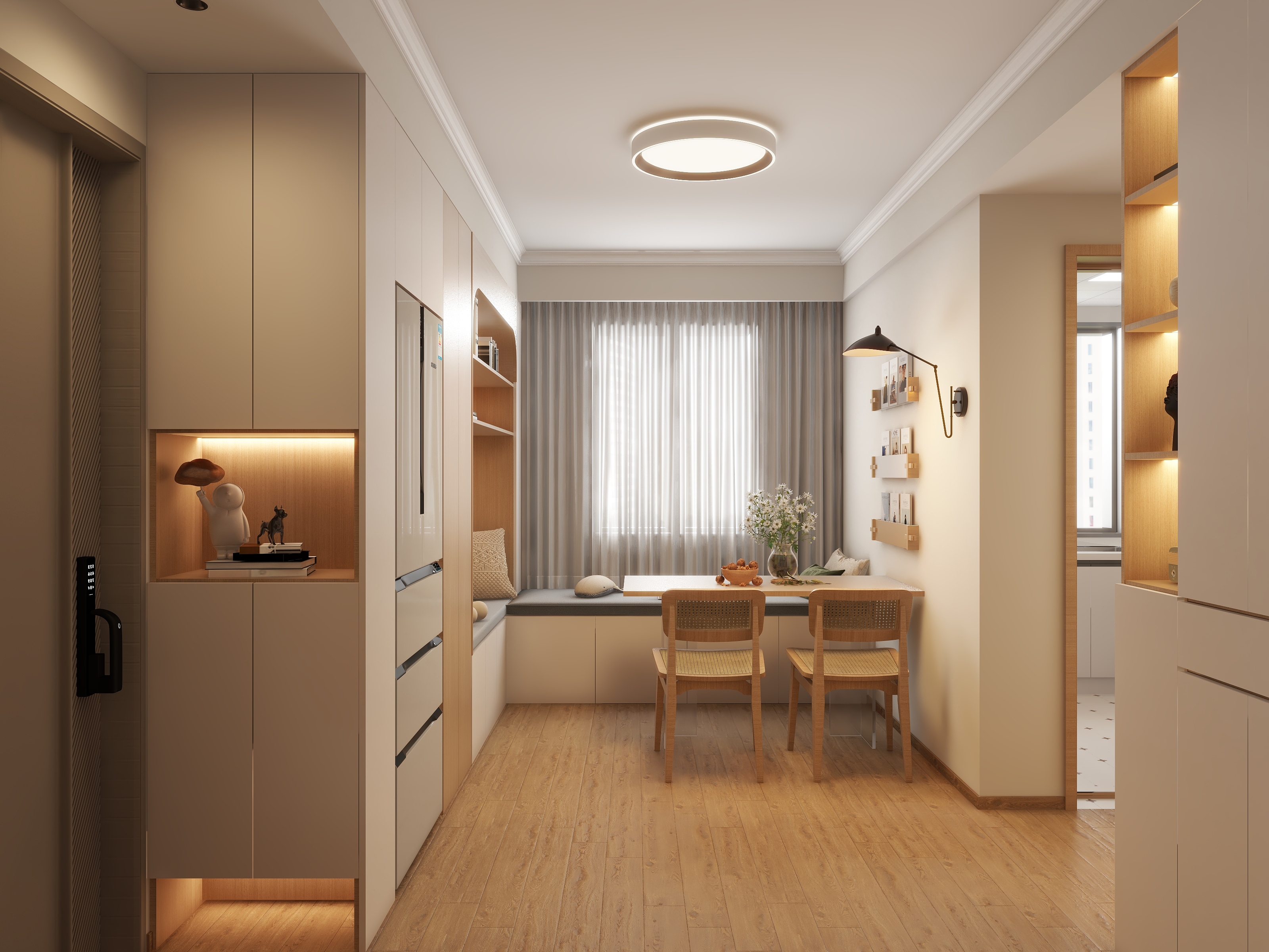 又余-75平方原木风装修效果图