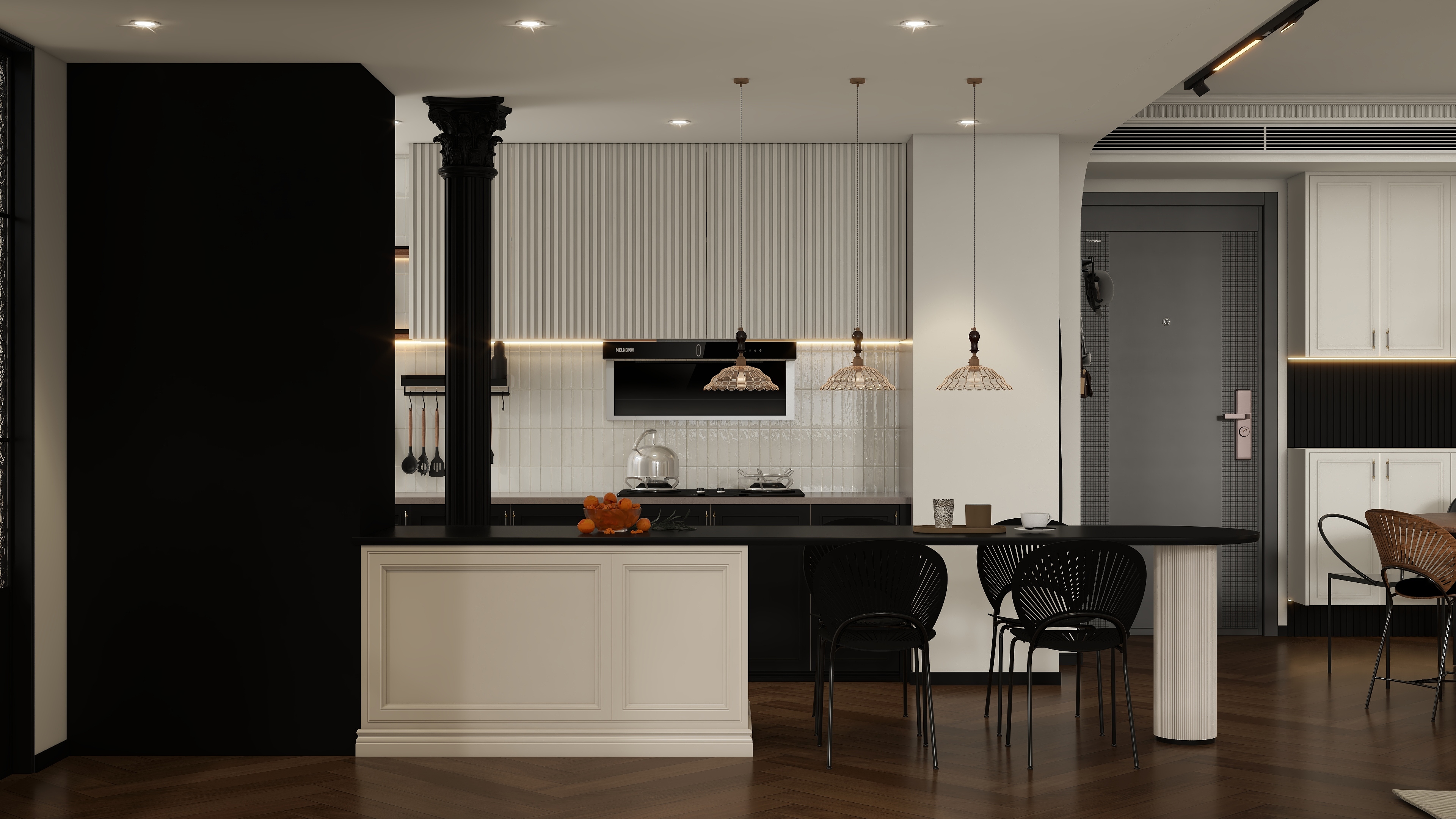 设计师珂源-金色港湾117㎡2室装修效果图