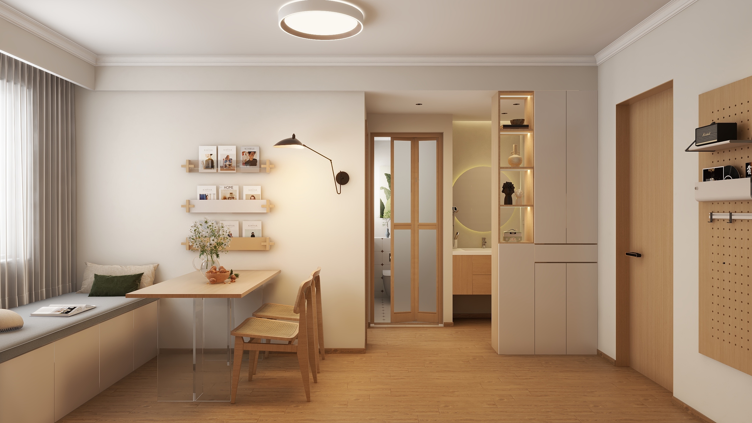 又余-75平方原木风-装修设计方案