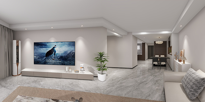 琦钧-万达公园one-原吊棚-装修设计方案