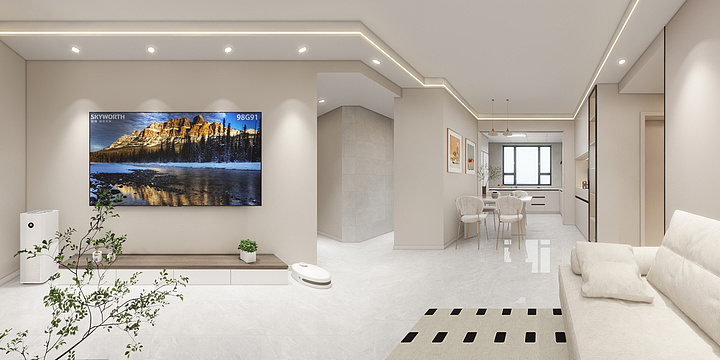 济南河岸装饰-空港花园38-1-1001-装修设计方案