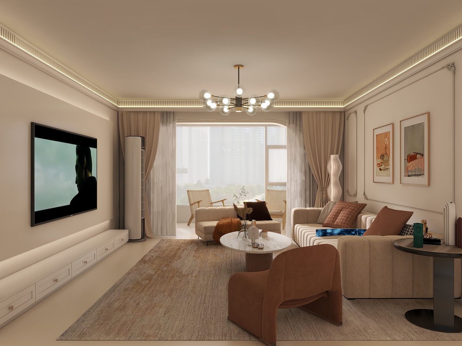 设计师路冉-159㎡4室2厅2卫1厨-装修设计方案