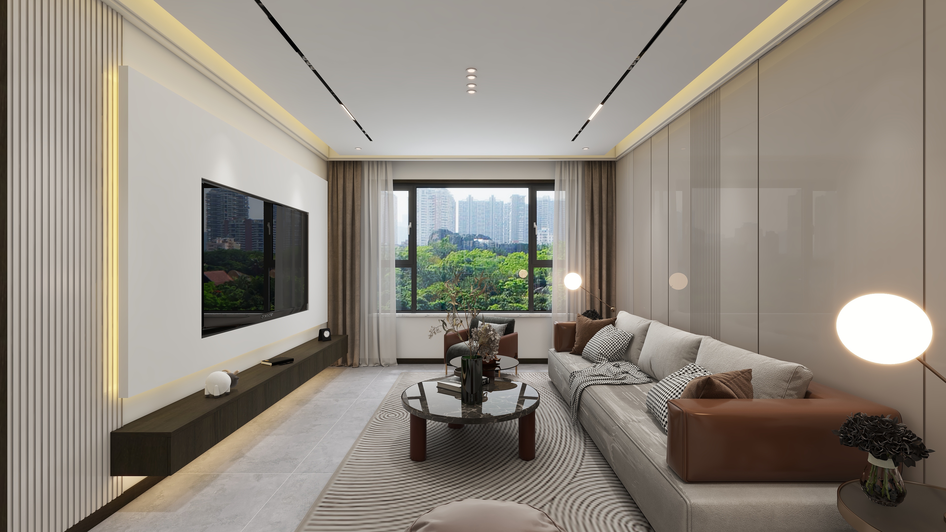 环宇0315-95㎡3室装修效果图