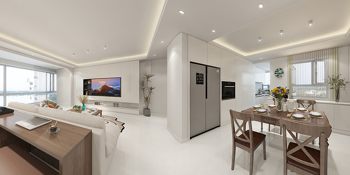 尺度空间创意设计-华发首府-装修设计方案