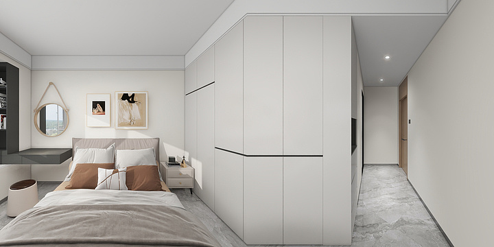 凯利衣橱全屋定制-隆清城-4-1-801-装修设计方案