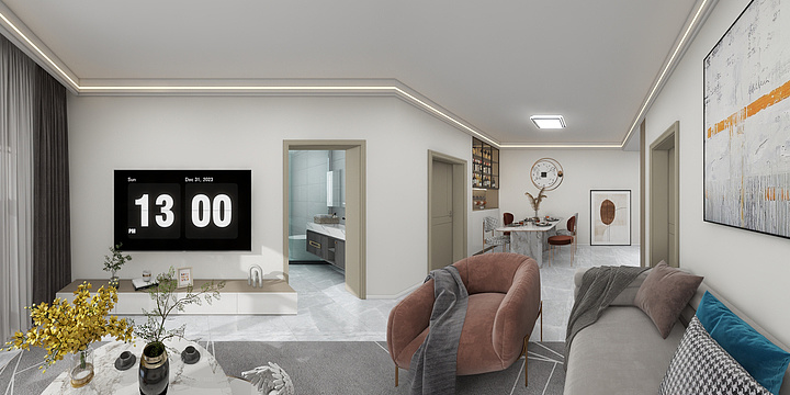 全案整装设计李艳超-建业深林半岛25-1-1602-装修设计方案