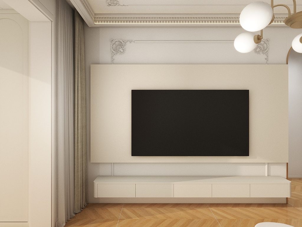 风吹北辞-嘉誉瀞湖两室84平法式-装修设计方案