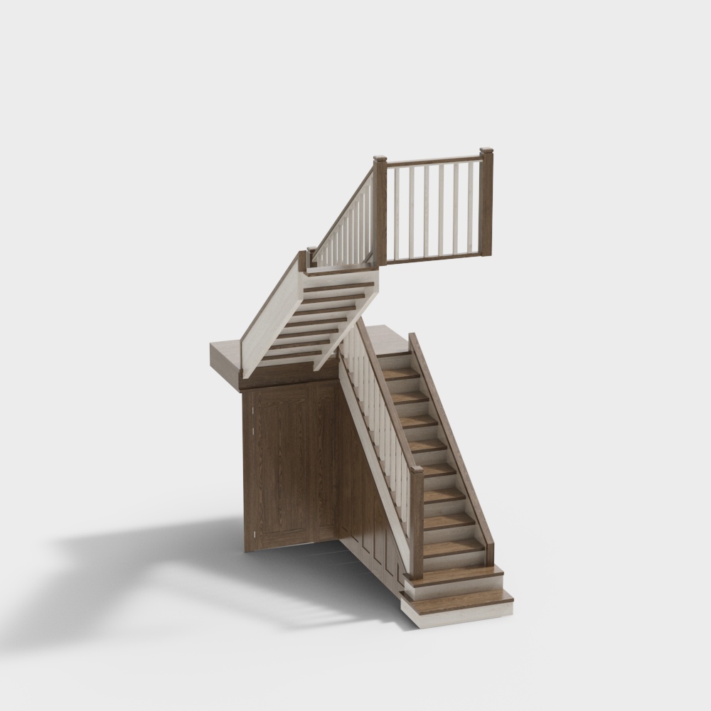 Banister stair3D模型