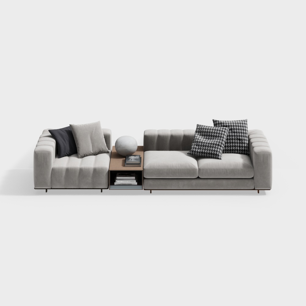 Modern living room multi-person sofa3D模型