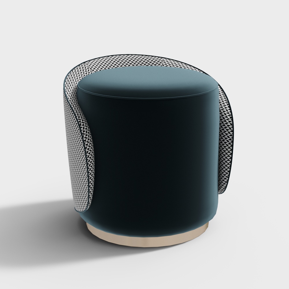Living room single sofa stool