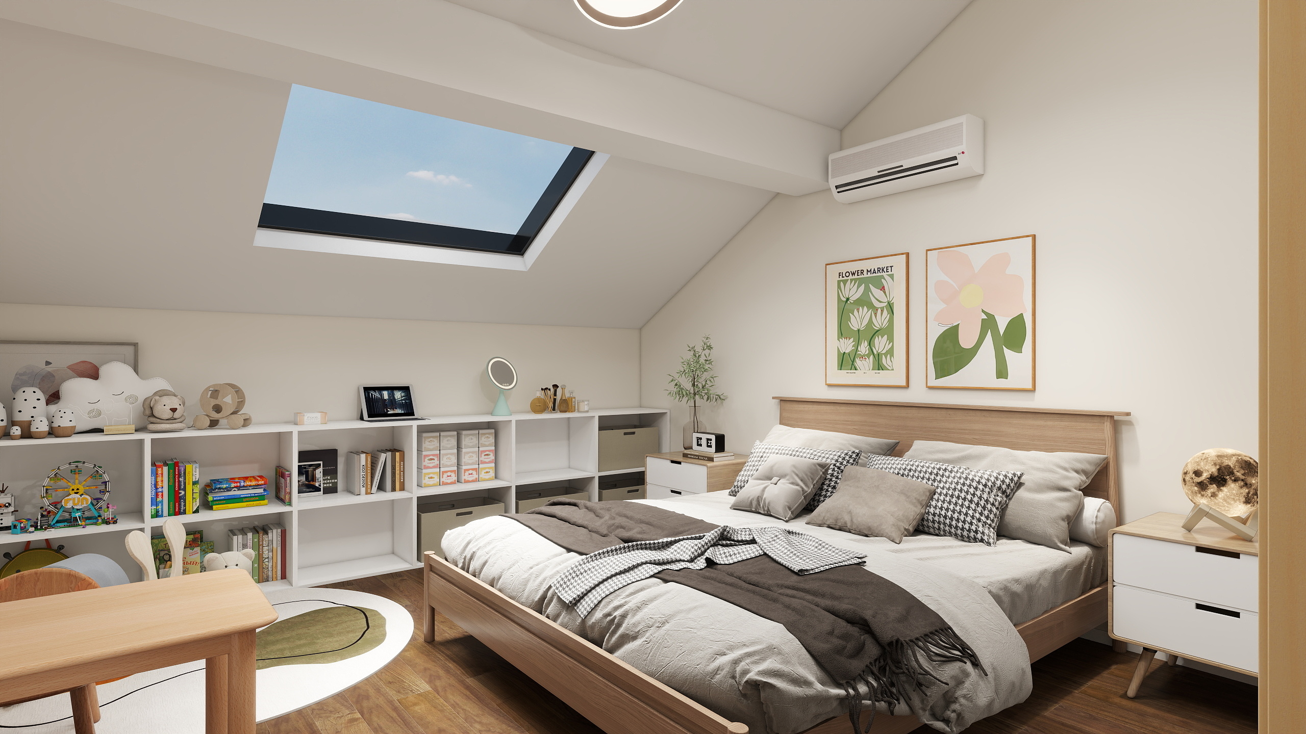 惠惠设计-阁楼小记-原木卧室-装修设计方案