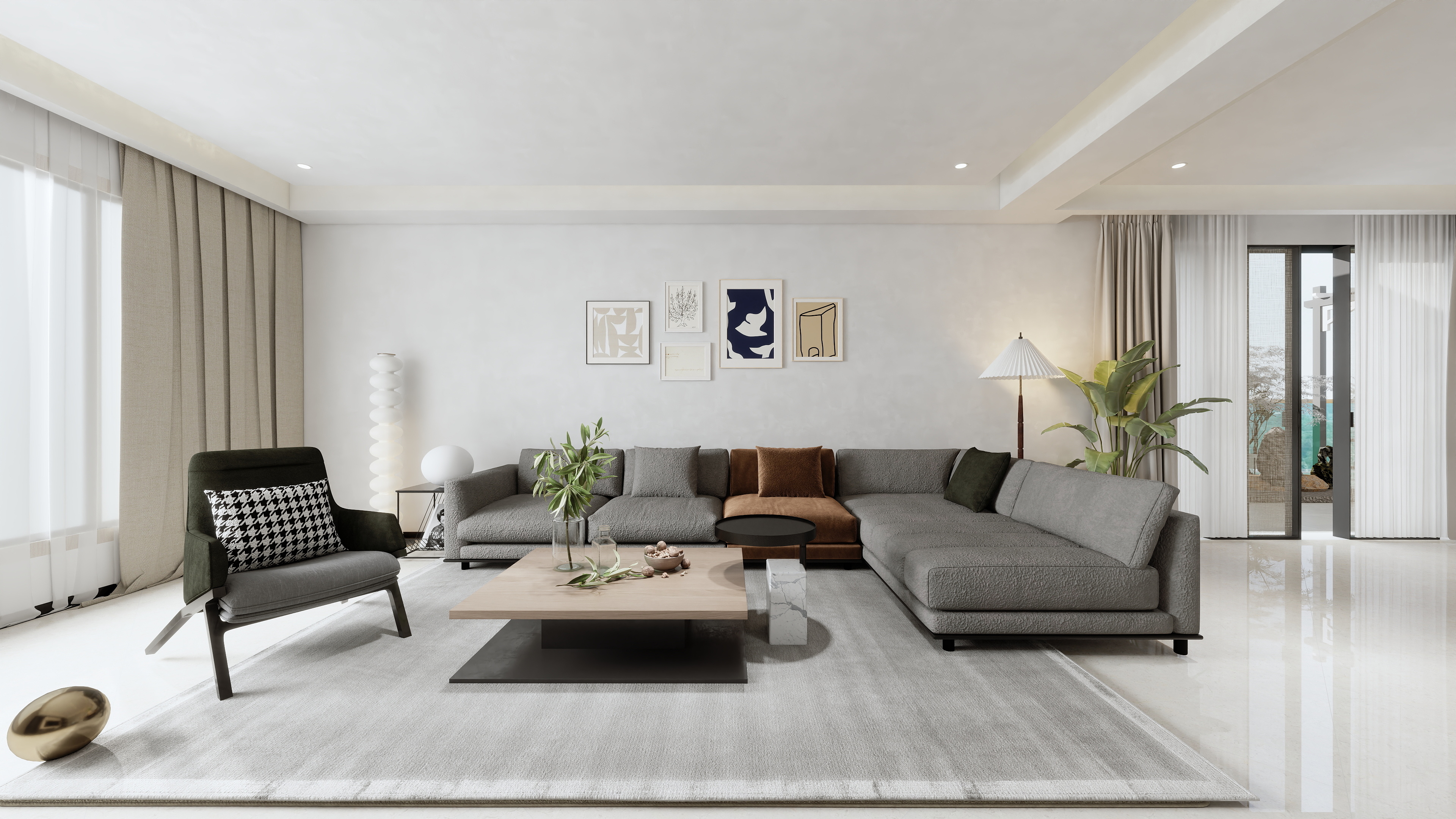 云上未央Liu一Design-大汉华龙府225户型-装修设计方案