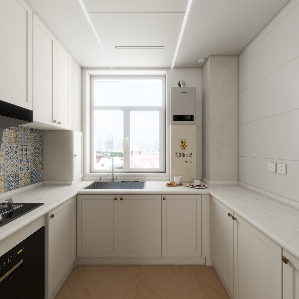 LSC设计-90㎡法式奶油风装修效果图