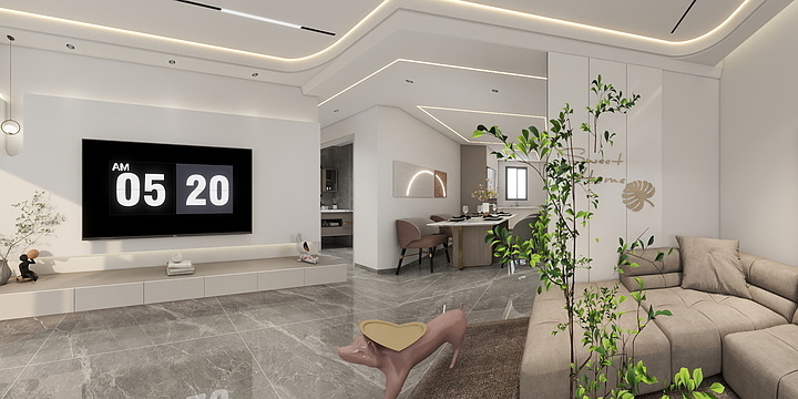 寄遇梦蔷薇-花都小区  17-2-501-装修设计方案