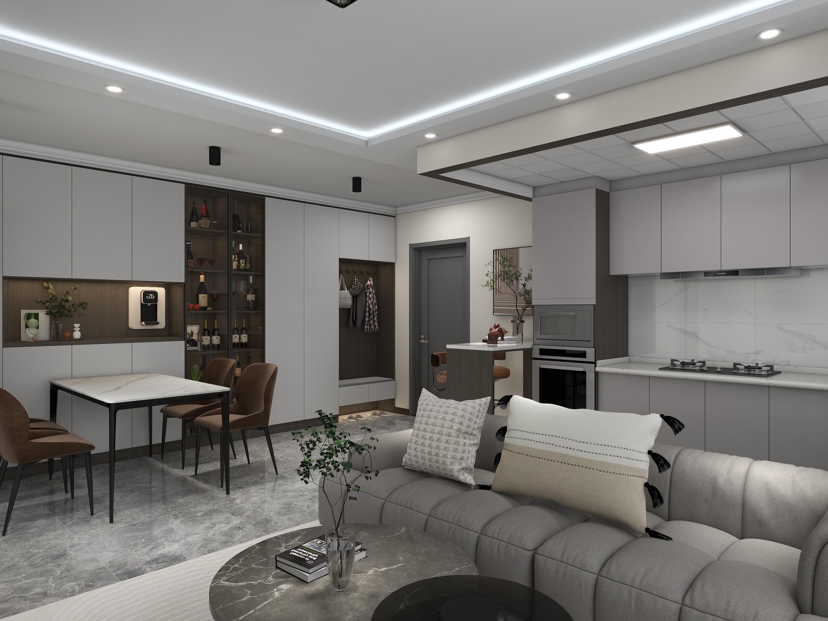 笑在此刻-骏安园76㎡-装修设计方案