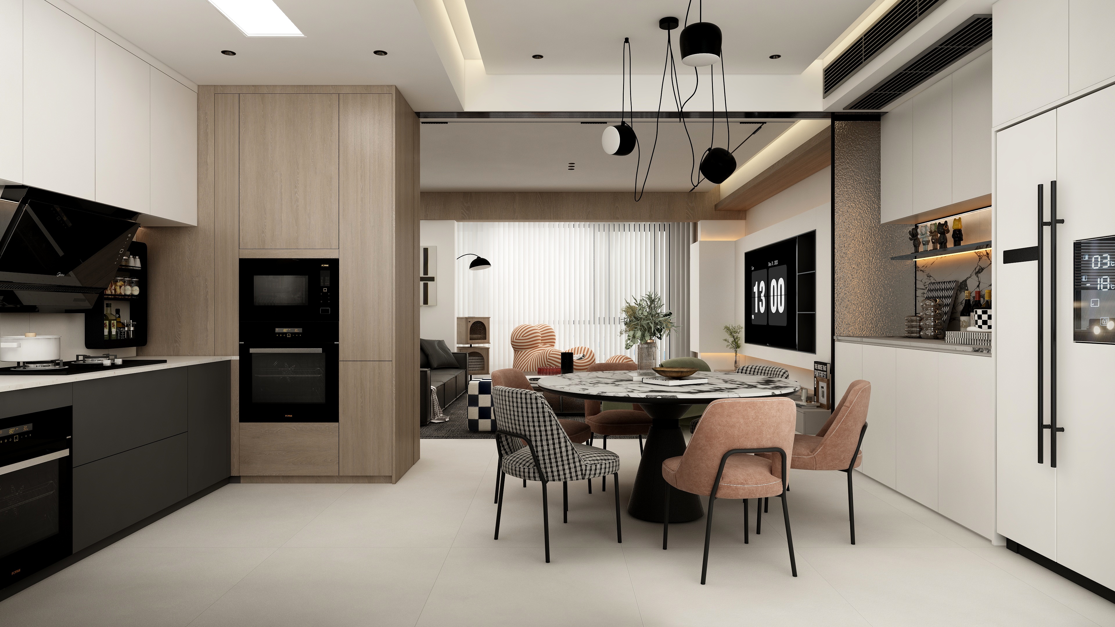 张煜强煜境设计-建发143平米现代四房装修效果图