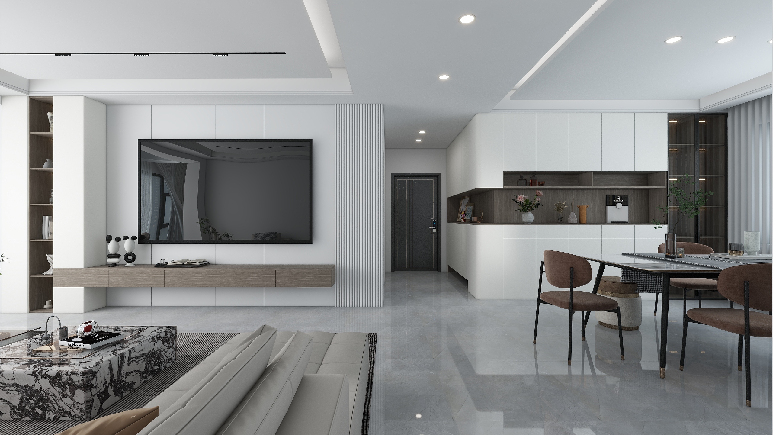 祥宏全屋定制-137㎡3室天润公馆-装修设计方案