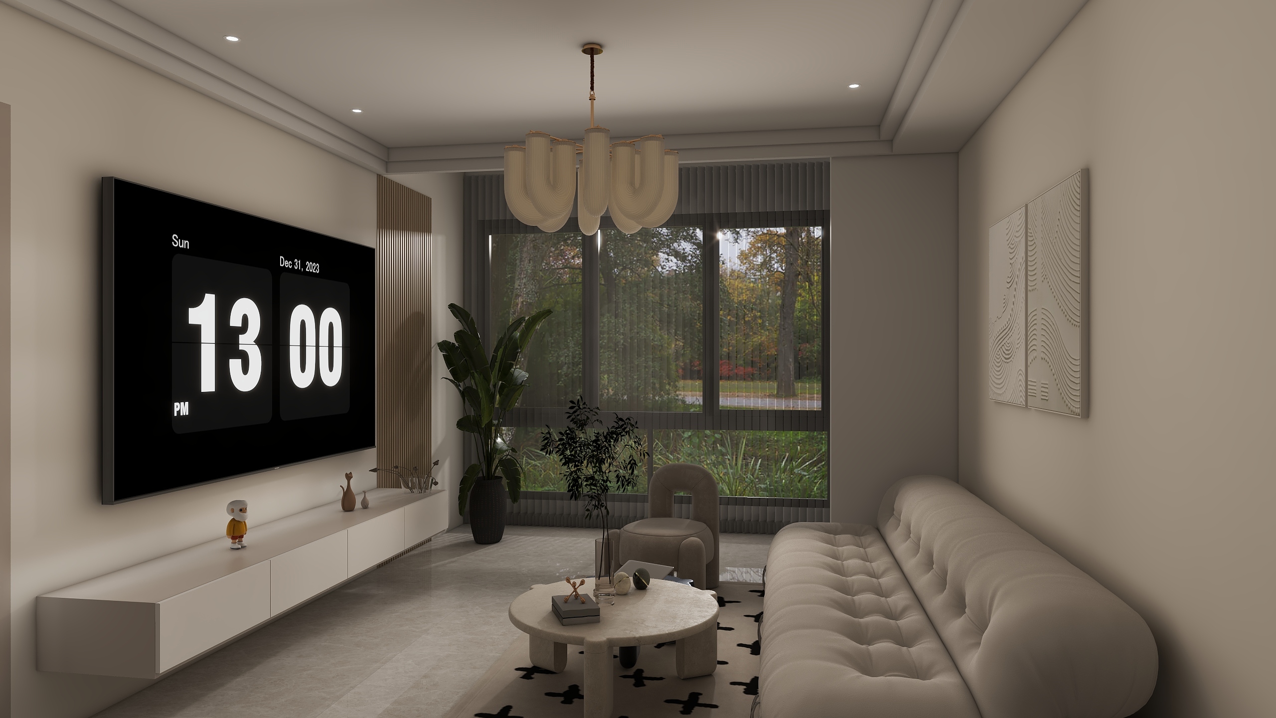 Neal设计-5.24浮生-念-客厅-装修设计方案