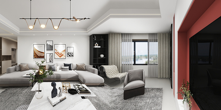 兰州新丝路白璧-银河国际A-10-装修设计方案