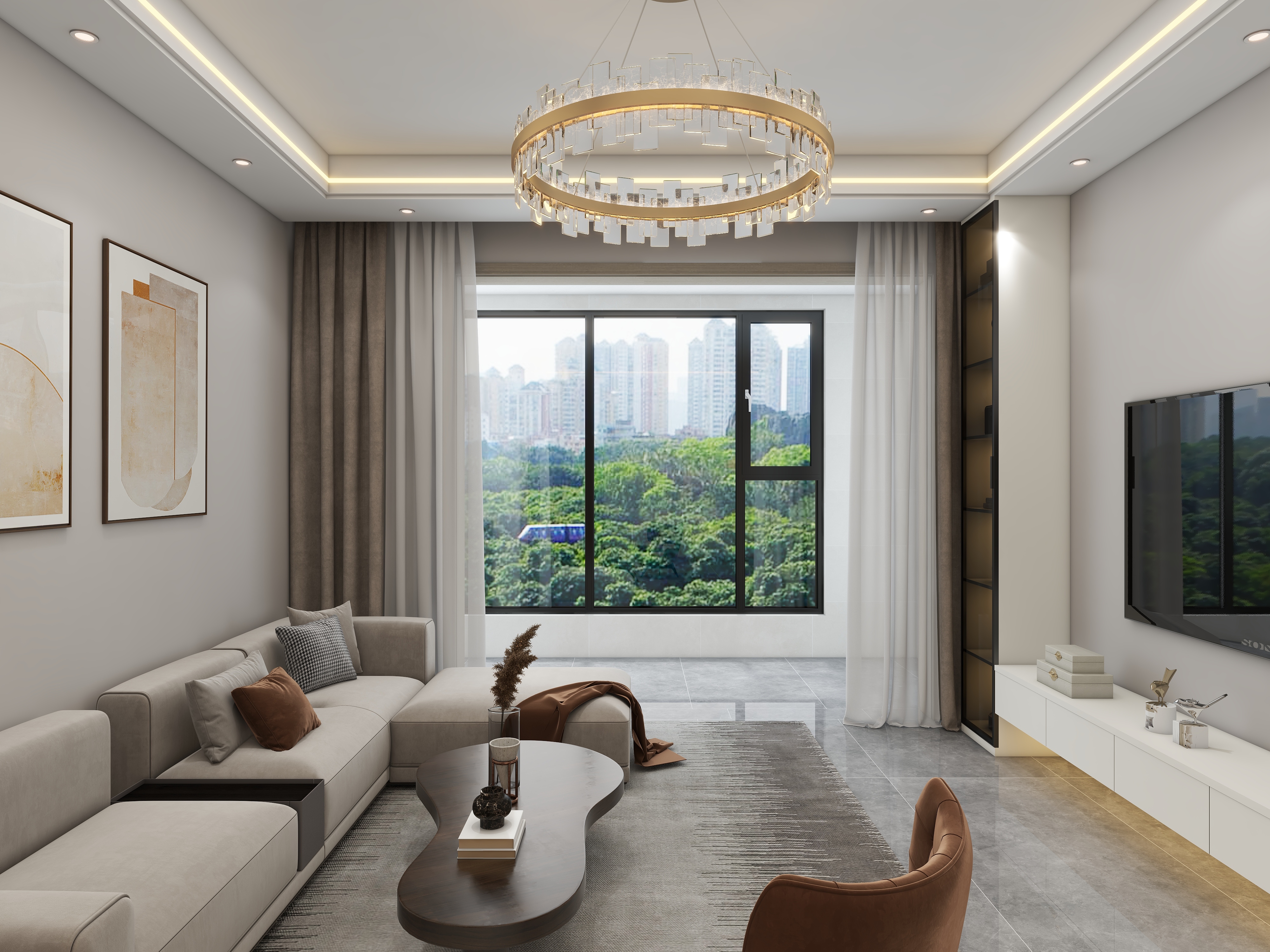 环宇0315-97㎡3室装修效果图