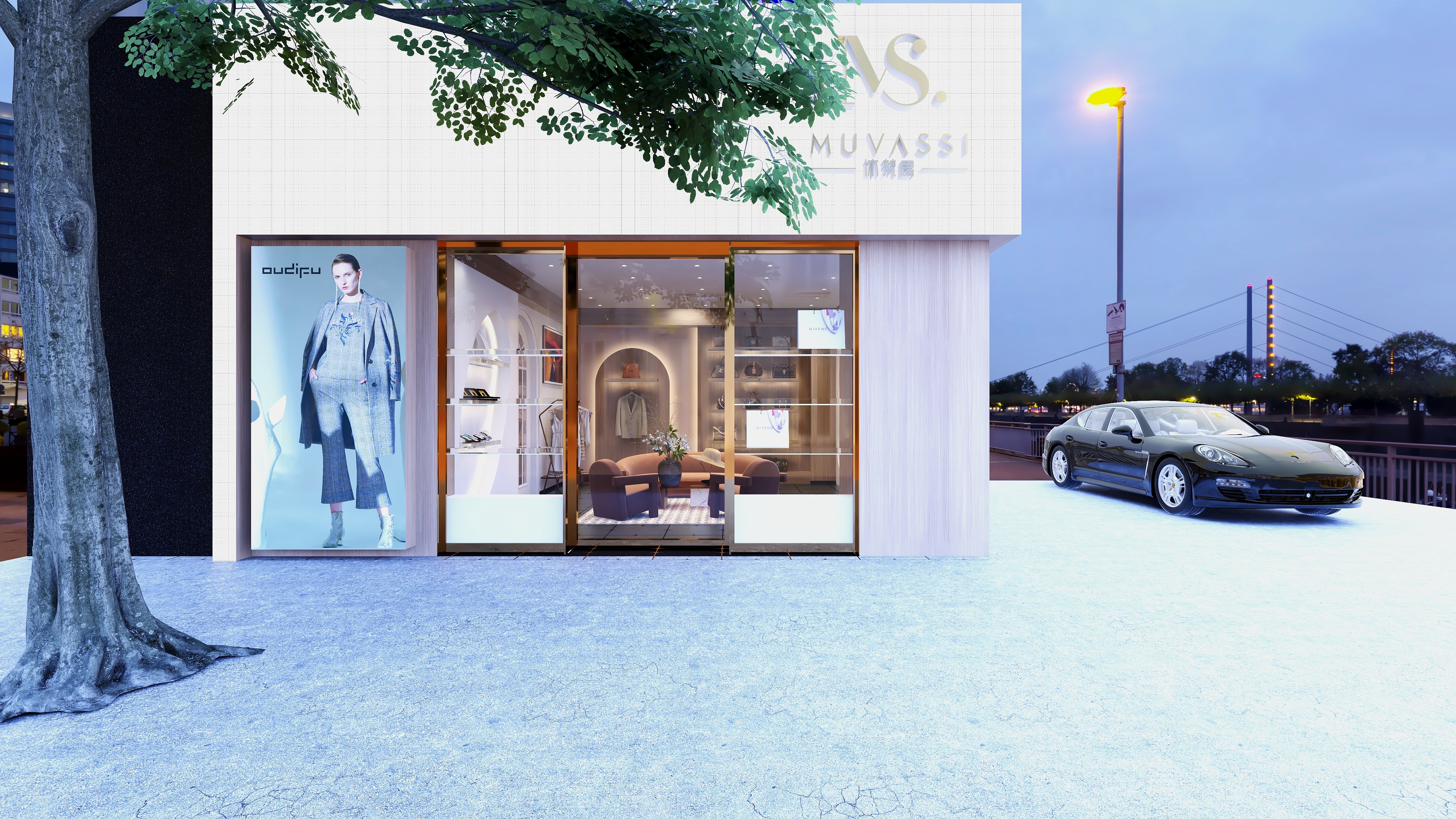 至简名设-文稳康-《澳门》50平皇朝名店|奢侈店装修效果图