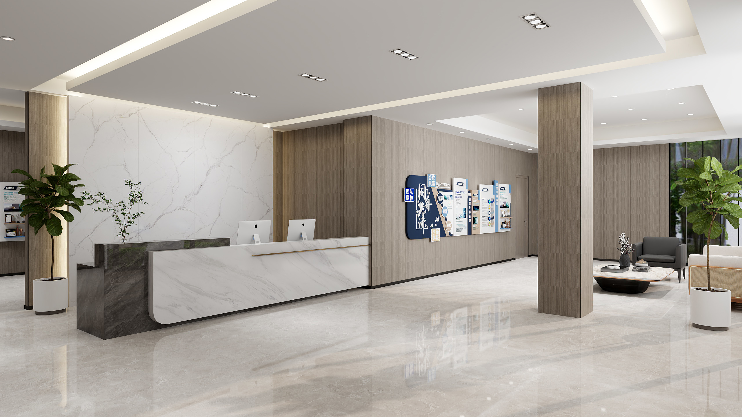  lee7-大厅-装修设计方案