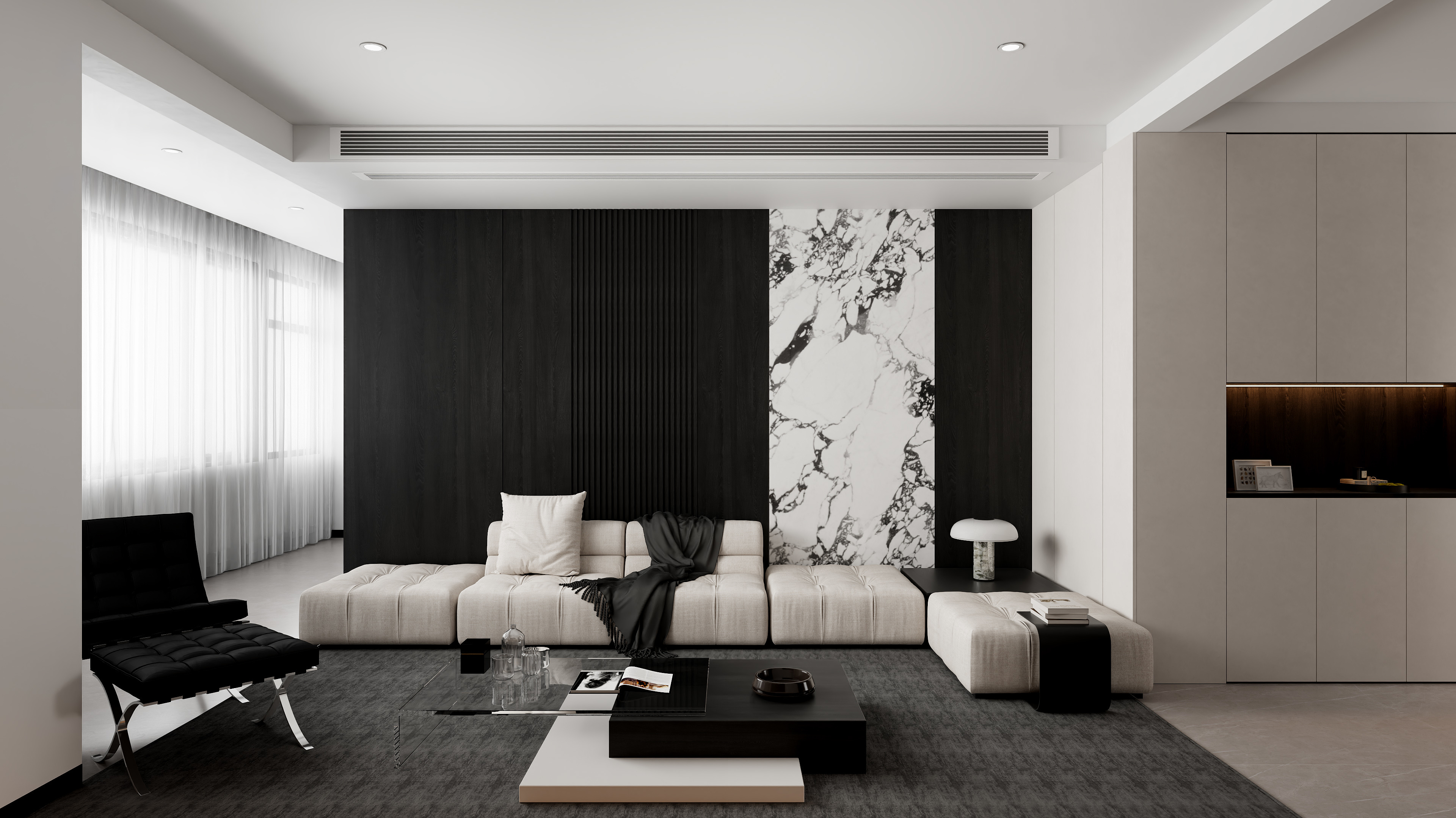 GD设计效果图表现-118㎡3室-装修设计方案