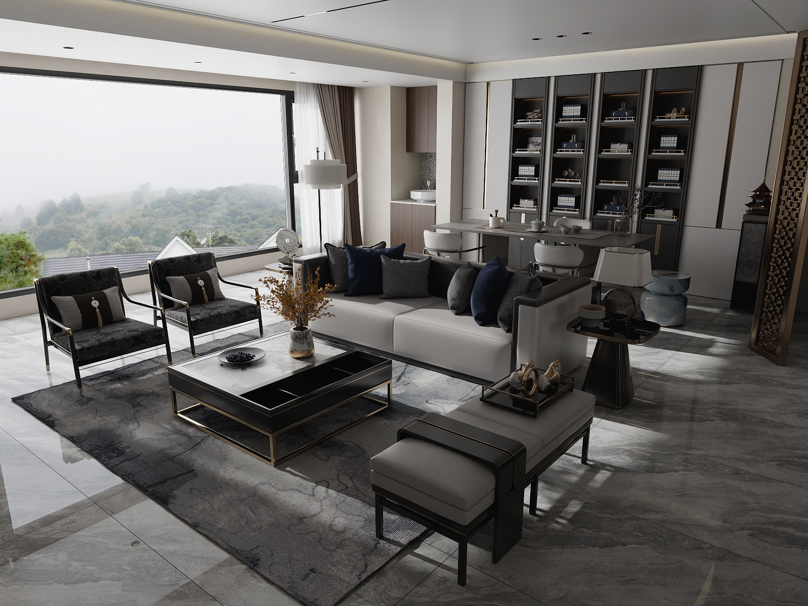 BenWCucO-新中式 黑白灰调 -装修设计方案